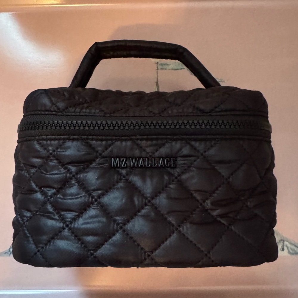 COPY - MZ Wallace Black Mini Train Case Quilted